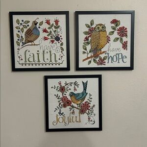 Colorful Bird Embroidery Art Set